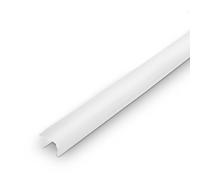 BRILONER - Pimp your Panel Diffuseur, aspect blanc, profilé en plastique, accessoires panneaux acoustiques, largeur de fente 14-15 mm, à clipser, à raccourcir, 1,3 m, blanc