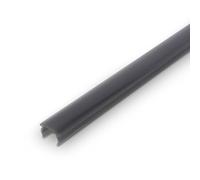 BRILONER - Pimp your Panel Diffuseur aspect fumé foncé, profilé en plastique, accessoires panneaux acoustiques, largeur de fente 12-13 mm, à clipser, à raccourcir, 1,3 m, aspect fumé