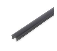BRILONER - Pimp your Panel Diffuseur aspect fumé foncé, profilé en plastique, accessoires panneaux acoustiques, largeur de fente 14-15 mm, à clipser, à raccourcir, 1,3 m, aspect fumé