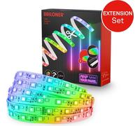 Briloner Pimp your Panel LED Strip, kit d'extension RGB, Pimp your Panel, raccourcissable, autocollant, blanc, 260 x 1 cm