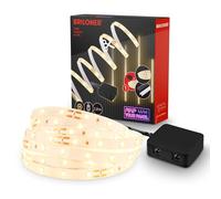BRILONER - Pimp your Panel LED Strip Starterset, Blanc chaud, Interrupteur à câble, Bande LED, Barre LED, Décoration de chambre, Bande LED, Accessoires panneaux acoustiques, Barre lumineuse, 2,6m