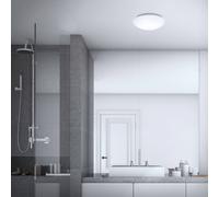 Briloner Plafonnier à détecteur de mouvement Elipso, blanc, Salle de bain, Matière Plastique, Moderne, Plafonnier