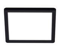 Slim Led Deckenleuchte Eckig, 19x19 Cm Flach, 12w, 1400 Lm, Neutralweiãÿ, Backlight, Schwarz