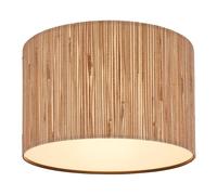 BRILONER - Plafonnier avec abat-jour en jonc de mer, douille E27, max. 10 W, boho, aesthetic, lampe, lampe de salon, lampe de chambre à coucher, lampe de salle à manger, 35 x 28 cm (DxH), naturel