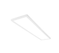 BRILONER - Plafonnier LED 98cm à lumière indirecte, plat, lumière blanc neutre, lampe LED, plafonnier, lampe de salon, panneau, cuisine, 98x20x3 cm, blanc