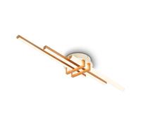 BRILONER - Plafonnier LED à lumière blanche chaude, profilés d'angle, salon, chambre, luminaire plafonnier, 78,5x16x7,5 cm, coffee