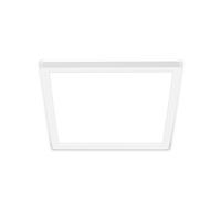 BRILONER - Plafonnier LED à lumière indirecte, plat, lumière blanc neutre, lampe LED, plafonnier LED, lampe de salon, panneau LED, lampe de cuisine, éclairage de plafond, 24x24x3 cm, blanc