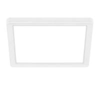 BRILONER - Plafonnier LED à lumière indirecte, plat, lumière blanche neutre, ampoule LED, plafonnier, lampe de salon, cuisine, éclairage de plafond, couloir, 19 x 19 x 3 cm, blanc
