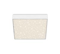 BRILONER - Plafonnier LED avec ciel étoilé, sans cadre, couleur de lumière blanc neutre, lampe LED, plafonnier, lampe de salon, lampe de chambre, lampe de cuisine, 21,2x21,2x3,6 cm, blanc