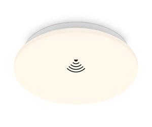 BRILONER - Plafonnier LED avec détecteur de mouvement, lumière blanche chaude, plafonnier LED, lampe LED, lampe de cuisine, chambre d'enfant, 270x60 mm (DxH) blanc