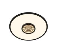 BRILONER - Plafonnier LED avec miroir Infinity, effet tunnel 3D, éclairage individuel, lampe LED, plafonnier, lampe de salon, lampe de chambre à coucher, lampe de cuisine, 42x4 cm, noir