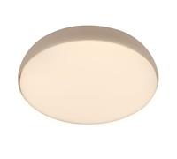 BRILONER - Plafonnier LED avec télécommande, intensité lumineuse variable, blanc chaud à blanc neutre, salon, chambre, 35x8,5 cm, beige