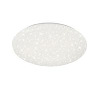 BRILONER - Plafonnier LED blanc avec décor étoilé - Couleur de lumière blanche neutre - Diamètre 49 cm - Idéal pour la chambre à coucher