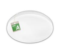 BRILONER - Plafonnier LED blanc neutre, classe énergétique A, 8W, 1700lm, 50.000h éclairage, lustre salon et chambre, luminaire plafonnier, lustre cuisine, 29 x 6 cm, blanc