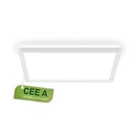 Briloner - Classe énergétique A Plafonnier LED Ultra Efficace, env. 50.000h de lumière, plat, lumière indirecte, plafonnier LED, lampe de salon, panneau LED, cuisine, 29x29x3 cm, blanc