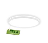 Briloner - EEK A Plafonnier LED Efficient avec 11W à 2400lm, env. 50.000h de lumière, plat, lumière indirecte, lampe LED, lampe de salon, panneau LED, lampe de cuisine, 29x3 cm, blanc