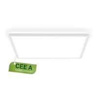 BRILONER - Plafonnier LED, CEE A source lumineuse, 14,2 W 3000 lm, design extra plat, lumière indirecte, panneau lumineux moderne, éclairage salon, cuisine, chambre, couloir, 42x42x3 cm, blanc