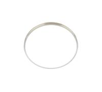 BRILONER - Plafonnier LED, classe énergétique A, 12,7W à 2900lm, lumière blanche neutre, décor aluminium, salon, chambre, 33x6 cm, nickel mat