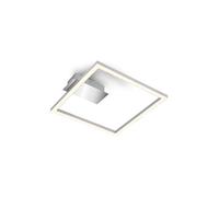 BRILONER - Plafonnier LED Frame, lampe LED de couleur blanc chaud, lampe 14W, lampe de salon, lampe de chambre à coucher, 265x250x45 mm (LxlxH), chrome mat