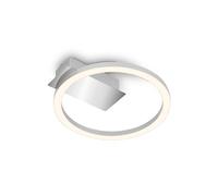 BRILONER - Plafonnier LED Frame, LED couleur blanc chaud, lampe 5W, lampe de salon, lampe de chambre, 210x200x45 mm (LxlxH), chrome mat