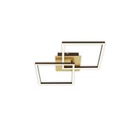 Briloner - Plafonnier LED, gradation progressive, plafonnier orientable LED, LED Frame, or-marron, 620x368x73 mm, 3210-017