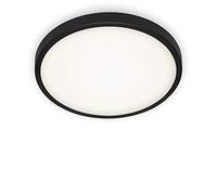 BRILONER - Plafonnier LED, lampe de plafond, moderne de12 Watt, 1.200 Flux de lumieres, 4.000 Kelvin, noir et blanc, Ø 29cm