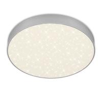 Briloner - Plafonnier Led Leuchten Flame Star, 21 W, 2000 Lm, Ip20, Couleur Argent, Métal-Plastique, 28,7 Cm