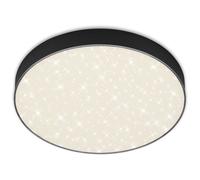 Briloner - Plafonnier Led Leuchten Flame Star, 21 W, 2000 Lm, Ip20, Noir, Métal-Plastique, 28,7 Cm