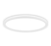 BRILONER - Plafonnier LED, lumière indirecte, design plat, intensité réglable par paliers, lumière blanc neutre, lampe de plafond, salon, cuisine, chambre, 42 x 3 cm, Blanc