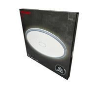 Briloner Plafonnier LED Panneau Argent Rond Ø42cm 22W 3000lm 4000K Backlight