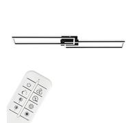 Briloner Plafonnier à LED CCT (rectangulaire (noir))