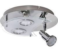 Briloner Plafonnier LED Projecteur 3x3W GU10 Plafonnier chrome