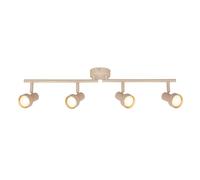 BRILONER - Plafonnier orientable, douille GU10, max. 9 W, spot de plafond, luminaire plafonnier, lustre salon, lumière plafond, lustre chambre, salle à manger, 60,5 cm, beige