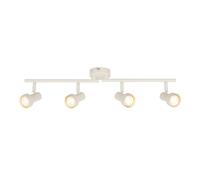 BRILONER - Plafonnier orientable, douille GU10, max. 9 W, spot de plafond, luminaire plafonnier, lustre salon, lumière plafond, lustre chambre, salle à manger, 60,5 cm, blanc antique