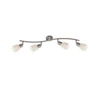 Briloner Plafonnier Projecteur Nickel Mat Max. 4 X 5,5W E14 Lampe Pivotant