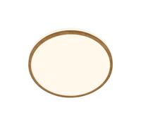 BRILONER - Plafonnier salle de bain avec lumière blanche chaude, IP44 protection contre les éclaboussures, 12W, 1200lm, plafonnier led, plafonnier cuisine, lustre wc, 28 x 7 cm, blanc-bois