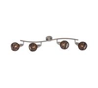 Briloner Plafonnier Spot Nickel Mat/Braun Max. 4 X 5,5W E14 Orientable