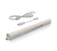 BRILONER - Réglette LED avec interrupteur marche/arrêt, couleur de la lumière blanc neutre, avec câble de fiche, lampe sous meuble de cuisine, éclairage d'armoire, lampe de cuisine, 31,3 x 2,2 x 3 cm