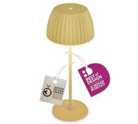 BRILONER - Riffle Lampe de table LED sans fil IP44 avec bord lumineux, 14,5x36,5 cm, variateur tactile, batterie remplaçable, lampe de chevet sans fil, German Design Award Winner 2025, vert