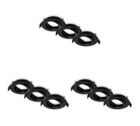 Briloner - Set de 3 spots LED encastrables 230V plats, orientables, GU10, max. 7W, LED, spots de plafond, extra plat, 8 x 2,2 cm, noir (Lot de 3)