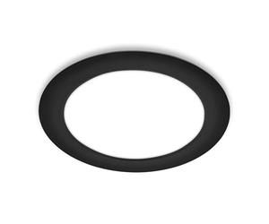 BRILONER - Spot LED encastrable 230V plat, lumière blanche neutre, 18W 1980lm, spot encastrable, spots LED, spots de plafond, spot encastrable extra plat, spot intérieur, 22x3 cm, noir