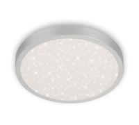 Briloner - Sterenenhimmel Cct Led Plafonnier Leuchten Runa, 24 W, 3000 Lm, Ip20, Couleur Argent, Métal-Plastique, 38 Cm
