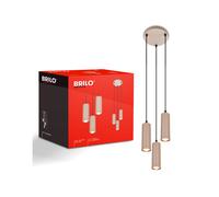 BRILONER Suspension LED (Rond-point à trois branches, beige)