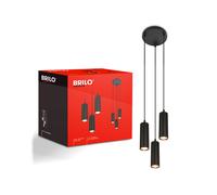 BRILONER Suspension LED (Rond-point à trois branches, noir)