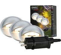 BRILONER - Système de jardin Connect to Shine 12V, jeu de 3 rallonges de 2 m, kit d'extension, IP67 contre l'immersion temporaire, connexion par fiche, 2 m, noir
