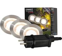 BRILONER - Système de jardin Connect to Shine 12V, jeu de 3 rallonges de 2 m, kit d'extension, IP67 contre l'immersion temporaire, connexion par fiche, 2 m, noir