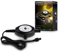 BRILONER - Système de jardin Connect to Shine 12V, jeu de 3 rallonges de 2 m, kit d'extension, IP67 contre l'immersion temporaire, connexion par fiche, 2 m, noir