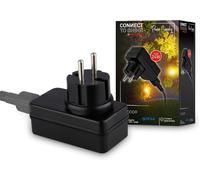 BRILONER - Système de jardin Connect to Shine 12V, jeu de 3 rallonges de 2 m, kit d'extension, IP67 contre l'immersion temporaire, connexion par fiche, 2 m, noir