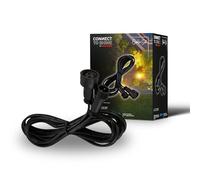 BRILONER - Système de jardin Connect to Shine 12V, rallonge 1 m, kit d’extension, IP67 contre immersion temporaire, connexion par fiche, 1 m, noir