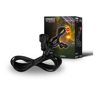 BRILONER - Système de jardin Connect to Shine 12V, rallonge 2 m, kit d’extension, IP67 contre immersion temporaire, connexion par fiche, 2 m, noir